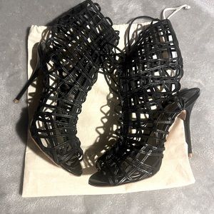 Sophia Webster Delphine Black Caged sandal